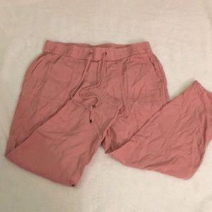 Pink flowy pants